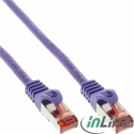 InLine Patchcord, Cat.6, S/FTP, 3m, fioletowy (76405P)
