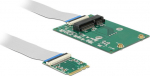 DELOCK Converter M.2 Key A+E -> Mini PCIe Slot m. fle