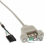 InLine USB call. - USB Internal., 0.4m, Szary (33440F)