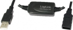 Logilink USB Kabel A -> A St/Bu 10.00m Verl. schwarz