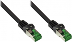 Alcasa Good Connections Cat.6A Patchkabel Outdoor HF schwarz 25m