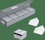 Esen Magnet stripe card, programmed - Pre-programmed magnetic stripe cards with a 5-digit number on track 2, colour white