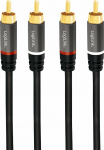 LogiLink RCA 3.0m - kabel 2x RCA M on 2x RCA M LogiLink 3.0m