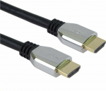 Kabel PremiumCord HDMI - HDMI 0.5m srebrny (kphdm21z05)