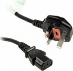 Kolink Netzkabel England (Type G) auf Kaltger&auml;testecker C13 - 1.2m