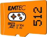 Emtec MicroSDXC 512GB UHSI U3 V30 A2 Gaming Orange