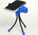 Selfie stick Logo cell phone on the table, niebieski, thermoplastic