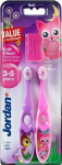 Jordan Toothbrush DUO Soft Clean for children (3-5 lat) Soft 1 op-2 szt. mix patterns