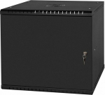 Stalflex Rack Cabinet 19" 9U 450mm Metal Door Black