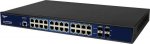 ALLNET Switch full managed 22x LAN 4x SFP fanless 19"" - Switch - Kupferdraht