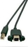 MicroConnect USB2.0 Extension B-B M-F 1.8, m Panel type