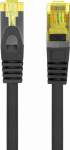 Lanberg Patchcord kat.6a S/FTP LSZH CU 1.5m fluke passed czarny