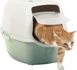 ROTHO Bailey Hooded litter box Green, White