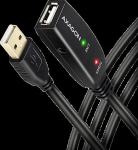 Axagon ADR-215 Active extension USB 2.0 A-M > A-F cable, 15 m long. Power supply option
