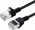 MicroConnect CAT6A U-FTP Slim, LSZH, 2m, Network Cable, Black