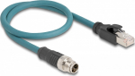 Delock Netzwerkkabel - 8-pole M12 (M) zu RJ-45 (M)
