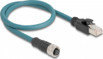 Delock Netzwerkkabel - 8-pole M12 (W) zu RJ-45 (M)