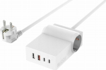 4smarts USB-C/A Power Strip Desk GaN 65W white