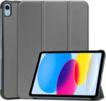CoreParts Tri-fold Caster Hard Shell, Cover - Gray For Apple iPad