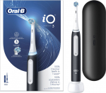 Oral-B&nbsp;iO3&nbsp;electric toothbrush,&nbsp;black + travel case