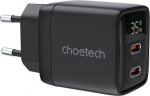 Charger CHOETECH GaN 2xUSB Type-C: 35W, PD