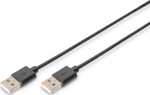 DIGITUS USB 2.0 Connection cable type A - A St/St 1.0m, sw