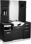 Activeshop Gabbiano hairdressing console with sink B085 czarna