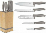 Berlinger Haus KNIFE SET BERLINGER HAUS BH-2974 TAUPE W BAMBOO BLOCK
