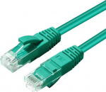 MicroConnect CAT6A UTP 0.15m Green LSZH