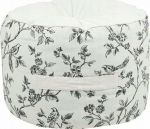 Beliani Cotton pouf CLARINE, &Oslash; 40 cm