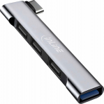 C2G InLine&reg; Slim USB-C Hub, 4-Port, USB 3.0 + 3x USB 2.0, small Bauform