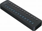 ORICO HUB 13-port with switch USB-A 3.0 - czarny
