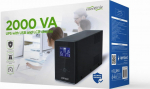 ENERGENIE EG-UPS-035 UPS with USB and LCD display 2000VA 2x Schuko + 3x IEC socket black