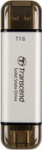 Transcend EXTERNAL SSD 1TB ESD310S USB, 10GBPS TYPE C/A SILVER