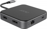 Acer 7-in-1 USB Type-C Dock | Ethernet LAN (RJ-45) ports 1 | DisplayPorts quantity 1 | HDMI ports quantity 1