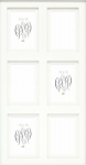 Deknudt S65KK1 white 6x10x15 Wood Gallery double Passepartout