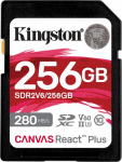 KIN Memory Card SD 256GB React Plus 280/150/MB/s U3 V60