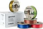 Ballpoint 3D Spectrum Spectrum 3D filament, PLA Silk, 1.75mm, 5x250g, 80750, mix Glorious Gold, Spicy Copper, Apple Green, Ruby Red, Indigo Blue