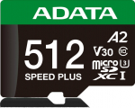 Adata Memory Card microSD Speed Plus 512GB UHS1 U3 V30 A2 180/160 MB/s