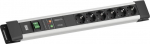 Bachmann Connectus 6xCEE7/3 1xGVS 1xSchalter 2.0m CEE7/7 Grau