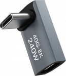 Adapter USB Wozinsky USB-C - USB-C Szary (5907769383984)