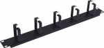 Equip 19" Kabelmanagement 5xMetallringe plastic 1U RAL9005
