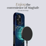 MIO Midnight Sparkle Magsafe Case Compatible for iPhone 17 Pro Max, blue
