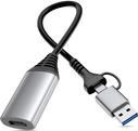 Equip Adapter USB-C/A->HDMI 1920x1080/ 60Hz Alu