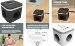 Fellowes Power Cube 3xSteckdose,1xUSB-A,2xUSB-C,Schalter sch