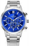 Giewont Chronograph Sapphire Men's Watch / silver-blue