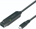 LogiLink USB-Kabel - USB-C (M) zu USB-C, DC jack 2.35 x 0.7 x 9 mm (W)