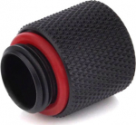 Bitspower Adapter G1/4 Zoll AG auf G1/4 Zoll IG - 15mm, carbon schwarz
