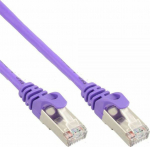 InLine Patchcord SF/UTP Cat.5e, fioletowy 7.5m (72575P)