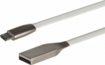 Cable USB Maclean USB-A - microUSB 1 m White (MCTV-833W)